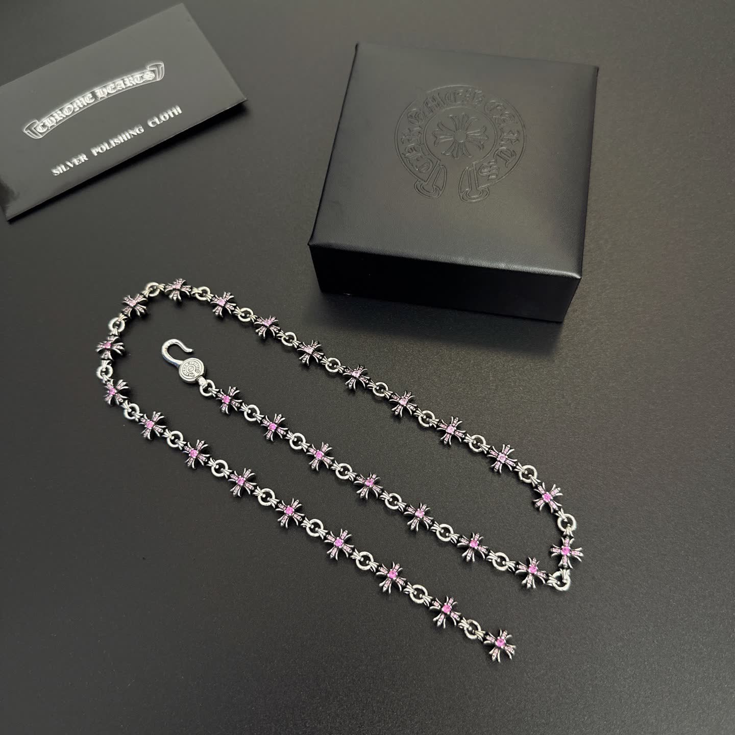 Chrome Hearts Silver Bee Chain Necklace